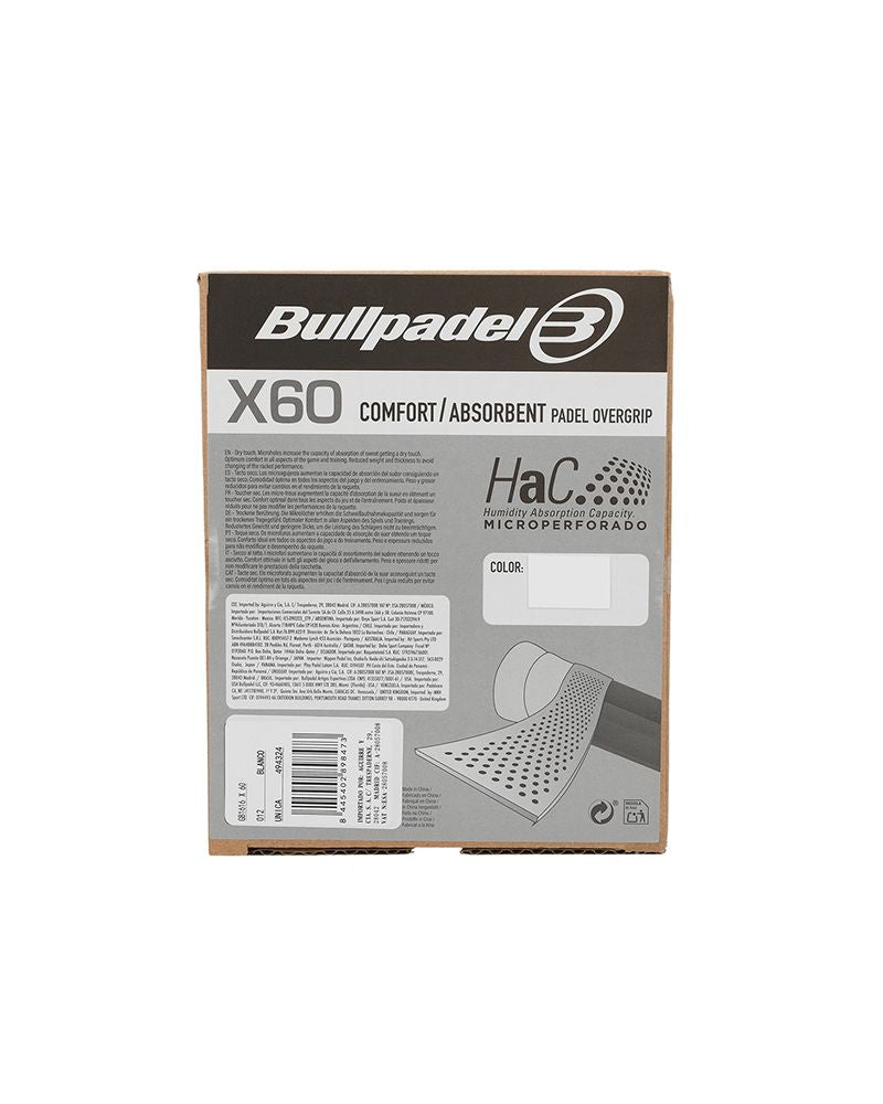 CUBO 60 UDS. OVERGRIPS BULLPADEL