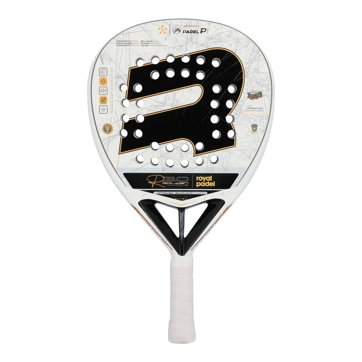 ROYAL PADEL R30 GOLDEN WHITE PREMIER MENDOZA