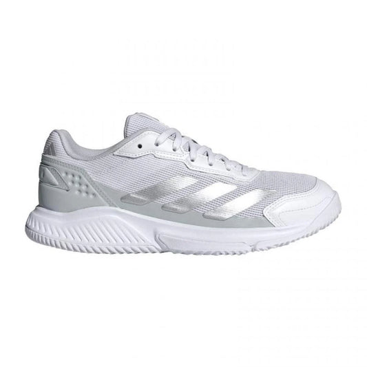 Zapatillas Adidas Courtquick Padel Blanco Gris Mujer